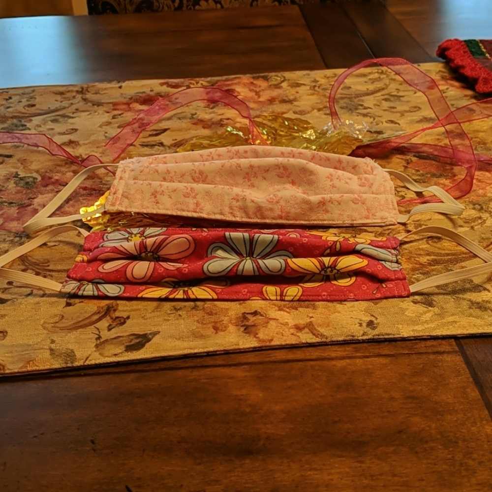 NWOT Floral Face Masks